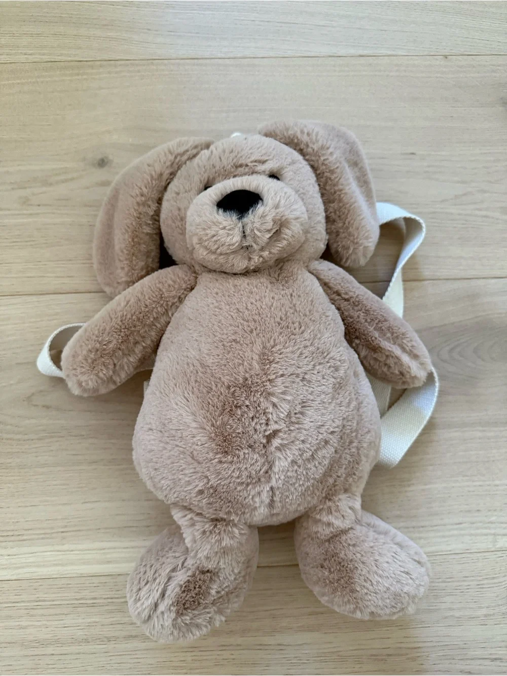 Zara Home Plush Dog Backpack Toy